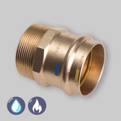 RACCORDO RAME DRITTO PRESS. 15X1/2M