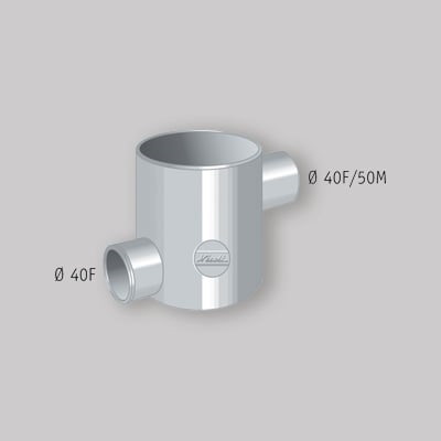 POZZETTO A PAVIMENTO D.100 2 VIE