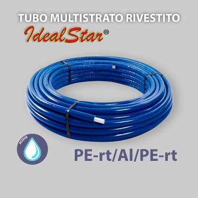 TUBO MULTISTRATO RIVESTITO BLU D. 16