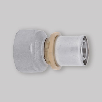 RACCORDO A PRESSARE DRITTO 16X1/2" F