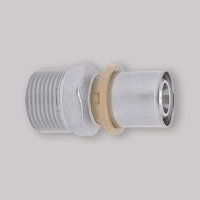 RACCORDO A PRESSARE DRITTO 20X1/2" M