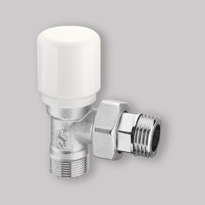 VALVOLA RADIATORE SQ. 3/8 TERMO ATTACCO FERRO