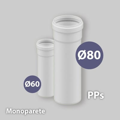 TUBO CONDENSAZIONE D.80 CM.50