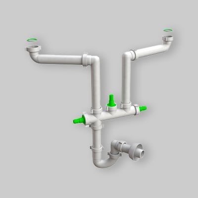 SIFONE LAVELLO 2VIE SALVASP. 1'1/2