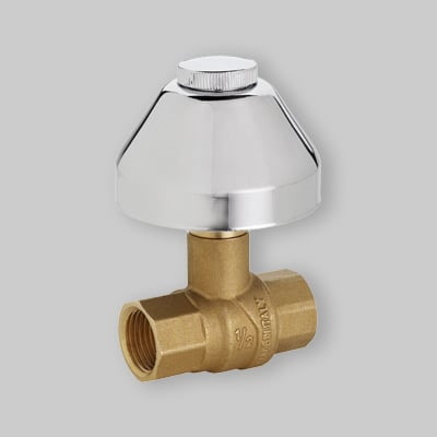 VALVOLA SFERA INCASSO 1/2 FF C/CAP.