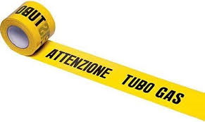NASTRO SEGNALETICA TUBO GAS