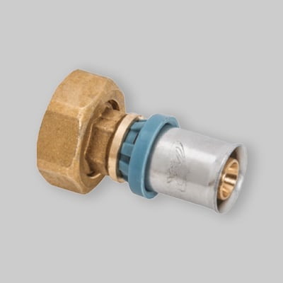 RACCORDO PRESSARE 16X3/4 C/DADO GIR.