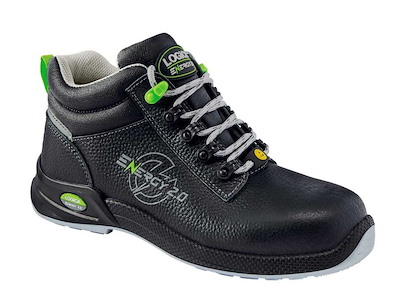 SCARPA ALTA PELLE NERA DINAMICA