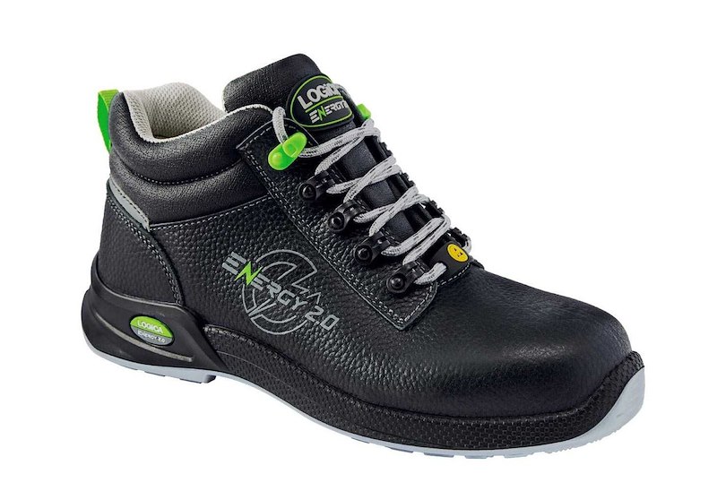 SCARPA ALTA PELLE NERA DINAMICA